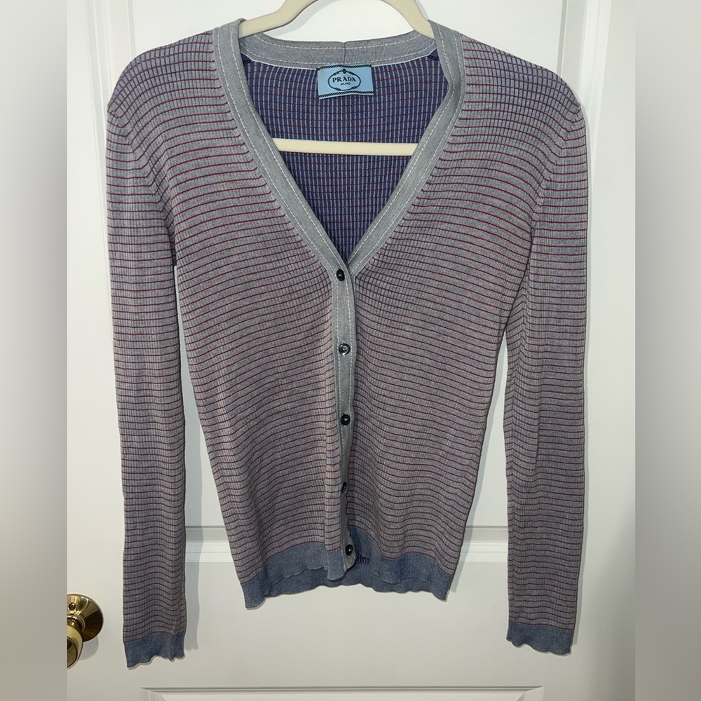 Vintage Prada button down cardigan!